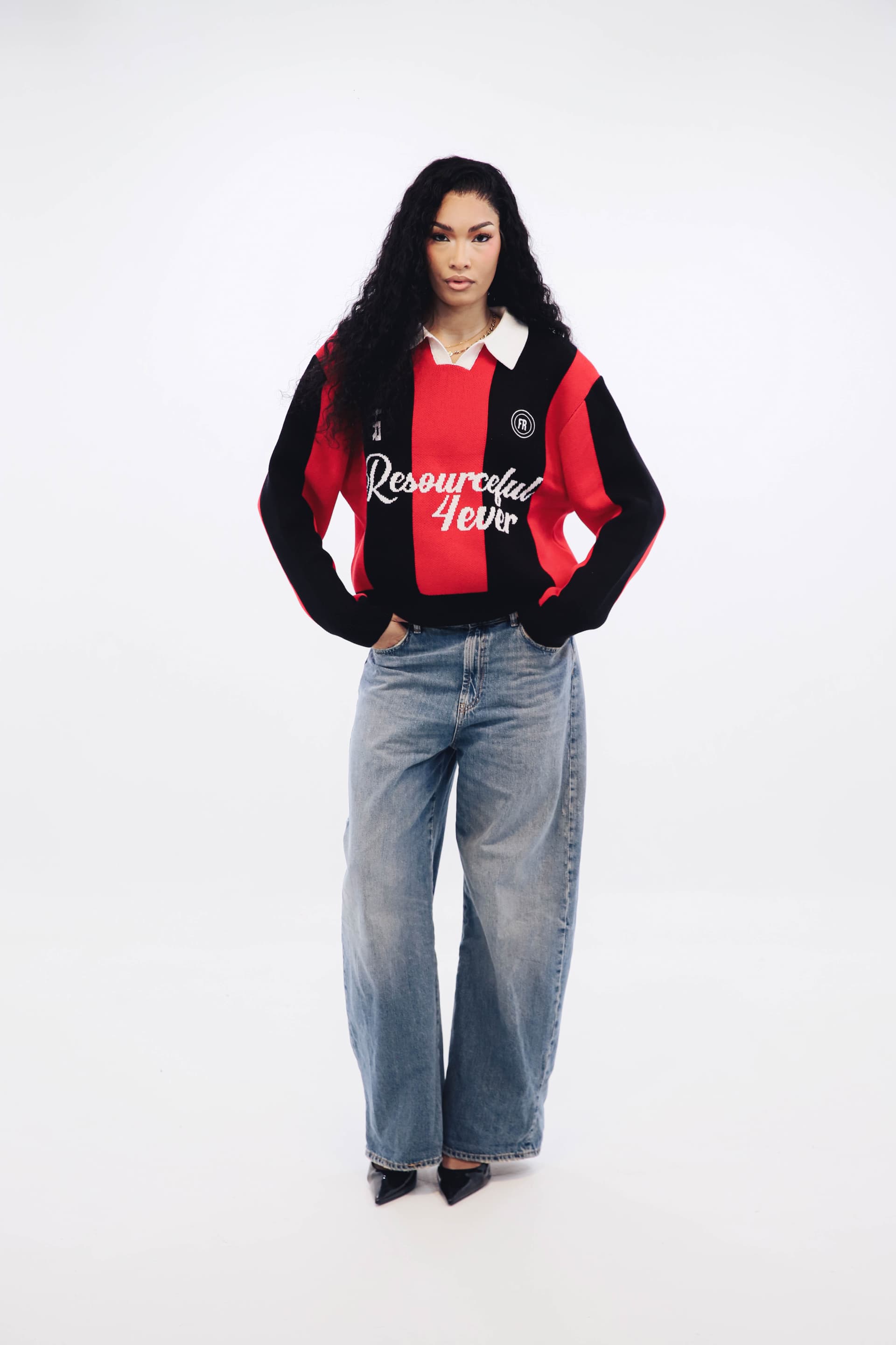 POLO OVERSIZE CROP RED – L’ESSENTIEL REVISITÉ